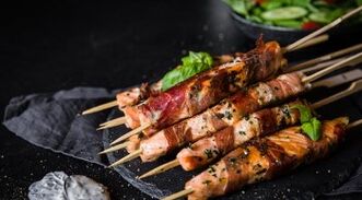Kebab à saumon